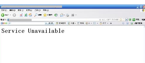 服务器网站提示Service Unavailable  503